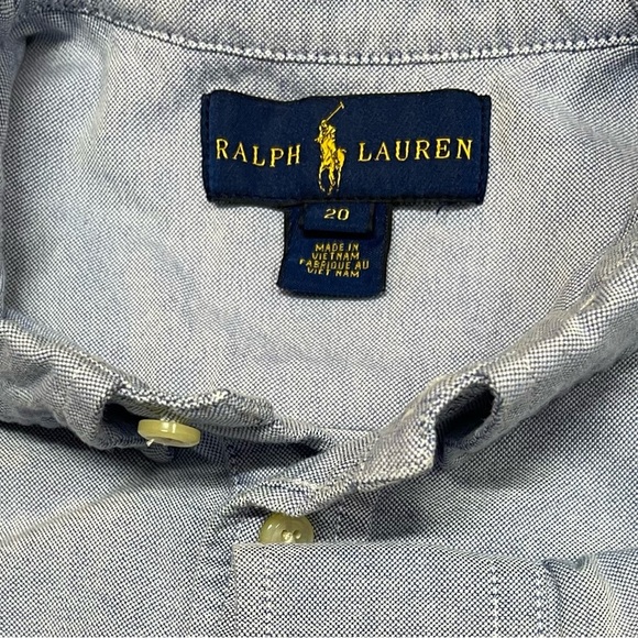 Polo Ralph Lauren Flesh Pony Chambray Button Down Long Sleeve Shirt - Picture 4 of 8